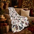 thumbnail image 3 of Cheerleading Spirit Family Pom-Pom Heart Bow Design, Festive Artistic Scene, Warm Flannel Blanket for Living Room and Bedroom, Art Lovers decorative theme Gift, Artistic Home Decor, 3 of 9