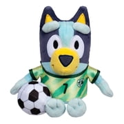 Bluey Soccer 9 inch Plush Toy, with Soccer Jersey and Plush Ball. Ages 3+
