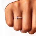 thumbnail image 2 of Elegant Glitter Cross Ring with Zircon Decor - Perfect Engagement, Anniversary, and Birthday Gift for Women, 2 of 4