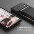 thumbnail image 2 of VRS Design Phone Case for Google Pixel 6, [Damda Glide Pro] Sturdy Semi Auto Card [4 Cards] Wallet Phone Case (Black), 2 of 9