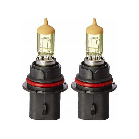 Halogen Headlight Xenon Lightbulb 12V 100W 5000K Pair Yellow High Low Beam & Fog HB1 (9004)