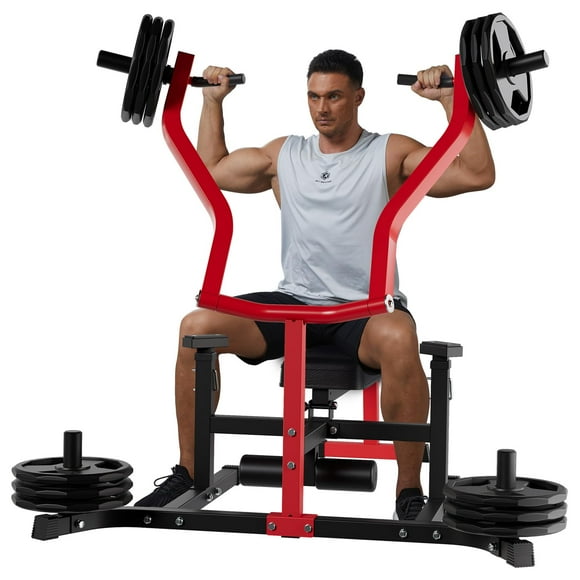 AKDSteel Bench Press Machine, 3-in-1 Chest Press Machine, with Independent Converging Arms, Adjustable Flat/Incline/Decline Bench for Home Gym, Chest, AB Workouts, Shoulder Training