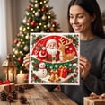 thumbnail image 5 of Qwtwty Christmas Diamond Art Kits for Beginner, Christmas Gem Art Kit DIY Diamond Painting Crafts Kit for Home Wall Decor Holiday Gift, 5 of 8