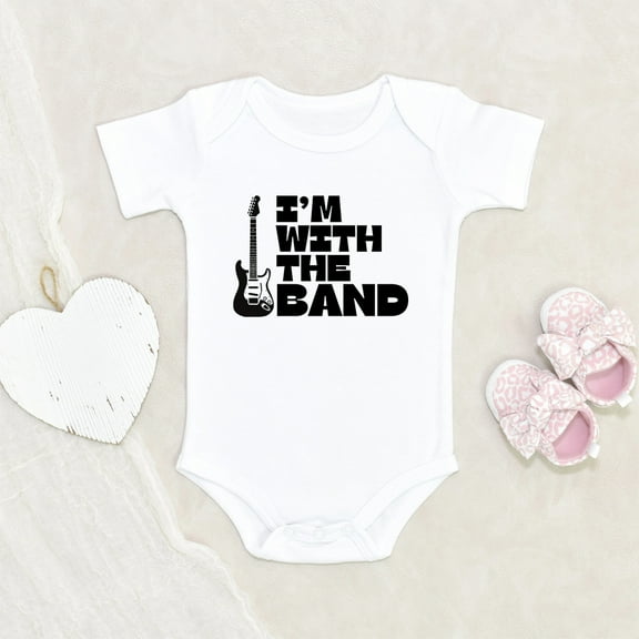 Newbabywishes - Cute I'm with the Band Baby Clothes for Boys and Girls - Newborn Baby Clothes