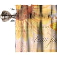 thumbnail image 3 of Vintage Sunflower Valances Curtain Retro Rustic Flowers Butterfly Farmhouse Kitchen Windows Valances Rod Pocket Window Treatment Short Topper Curtains for Kitchen Bathroom Living Room 1 Panel 54x18 in, 3 of 5
