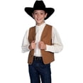 thumbnail image 2 of Scully RW041K-BRN-L Kids Rangewear Frontier Vest, Brown, Large, 2 of 2