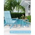 thumbnail image 7 of MXIMU Outside Adirondack Side Table, Weather Resistant Square Outdoor Side Tables Set of 2, Outdoor End Table for Backyard Pool Indoor Companion Front Porch, Blue, 7 of 7