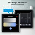 thumbnail image 3 of Tuya T3E Pro Smart Control Panel Switch Touch Screen Panel Switch Zigbee Intelligent Home Wall Push Light Switch Black, 3 of 7