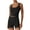Black, variant on 2-Pack Women's U-Neck Longline Sports Bras - Seamless Workout Crop Tops | Yoga Gym Athletic Camisole Blend Fabric Moisture Wicking