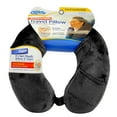 thumbnail image 3 of Cloudz Memory Foam Travel Neck Pillow with Snap & Pocket - Black, 3 of 3