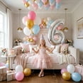 thumbnail image 6 of Silver Number 6 Mylar Foil Balloon 40 inch - Helium or Air Filled Metallic Balloons for Kids 6th Birthday Hbd Party, Anniversary, Graduation Decor, 6 of 9