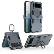 SaniMore for Samsung Galaxy Z Flip 4 6.7" 2022 Case, Heavy Duty Protective Shockproof TPU Bumper Rugged PC Backplane 360° Rotating Kickstand/Holder Thin Lightweight Magnetic Car Mount Case, Blue