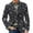 Black, variant on Men's Printed Corduroy Jacket with Warm Pockets and Suit Style, Casual Cardigan for Men, Ideal for Transitional Weather,Dark Blue L