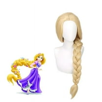 My Costume Wigs Rapunzel Blonde Halloween Costume Wig, with Long Braid for Women
