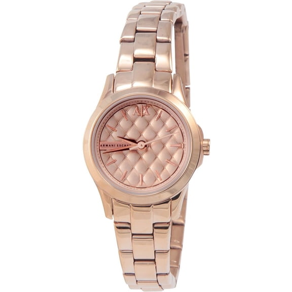 Exchange Three-Hand Stainless Steel - Rose-Gold Mini Women's watch AX5214