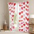 thumbnail image 3 of Homewish Romantic Love Heart Black Out Curtains, Princess Cartoon Curtains Pack of 2 (42x63 Each), Valentines Day Theme Bedroom Curtains, Curtains and Drapes Bedroom Decor, 3 of 6