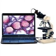 AmScope 40x-2000x Veterinary Compound Microscope with 5MP Camera