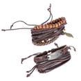 thumbnail image 2 of Pulsera tejida de moda unisex Retro Pulsera de cuentas multicapa Accesorios de joyería, 2 of 10