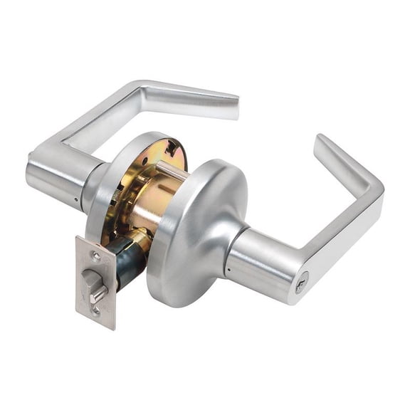 Tell Manufacturing CL100011 Satin Chrome Heavy-Duty Commercial Entry Lever