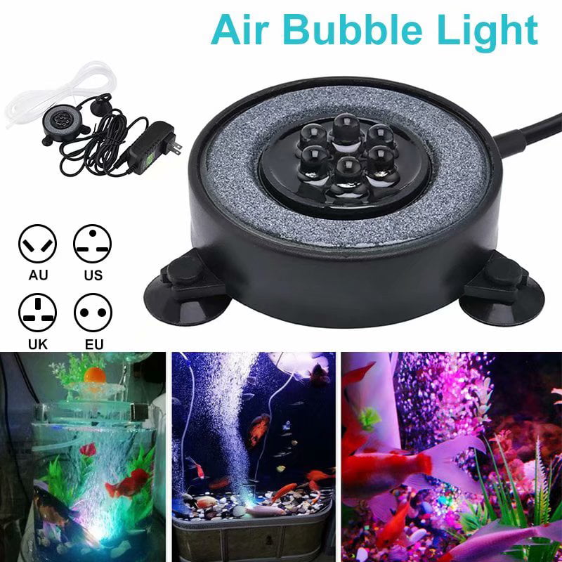 Aquarium Fish Tank Submersible Air Pump with 5 LEDs Three Colours Available 