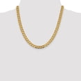 thumbnail image 4 of 14K Yellow Gold Curb Chain Styles Necklace 20 inch 7.5 mm Open Concave with Lobster Clasp, 4 of 4