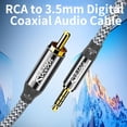 thumbnail image 4 of 3.5mm to RCA Audio Video Cable, 4 FT Adapter Stereo AUX Cord AV Cable,4FT, 4 of 6
