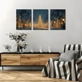 thumbnail image 5 of Elegant Christmas Canvas Art with Wooden Frame - Vivid Holiday Scenery, Festive Wall Decoration for Homes Offices Classic Style, Christmas Home Decor, 2D, Perfect for Room Decor 12*16inch*3pcs, 5 of 5