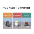 thumbnail image 4 of USB Electric Heating Coaster 55 Constant Temperature Coffee Tea Milk Water Cups Warming Tray for Office Home ,Fast Heating, 4 of 7