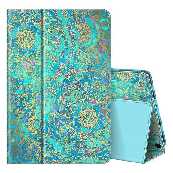 Fintie Folio Case for Fire HD 10 and 10 Plus Tablet (13th/11th Generation, 2023/2021 Release, Slim Fit Standing Cover with Auto Sleep / Wake, Shades of Blue