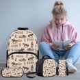 thumbnail image 2 of Jeiento Horse 4 Piece School Backpack Set with Lunch Box Pencil Case Water Bottle Holder Backpack for School Girls Kids Backpacks Lightweight Daypack for Kids 8-12, 2 of 7
