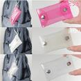 thumbnail image 4 of Clasificador de monedas portátil para colgar, bolsa pequeña de PVC transparente con botón a presión, caja de plástico para guardar monedas, 4 of 6