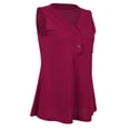 thumbnail image 1 of Camiseta sin mangas Flowy Tank Top con cuello en V blusa Camisa Summer Casual Rose M Sunnimix top sin mangas para mujer, 1 of 8
