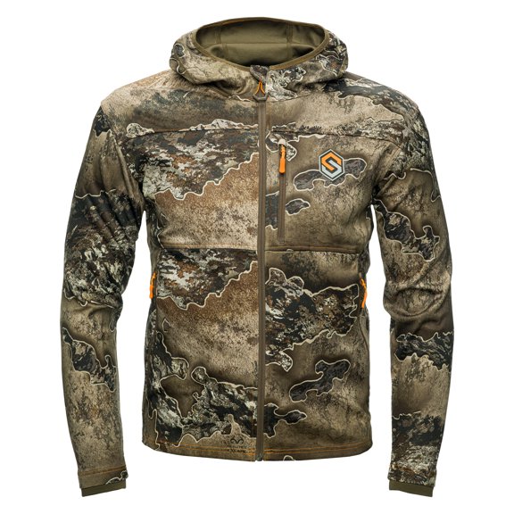 ScentLok Silentshell Camo Hooded Hunting Jacket for Men Lightweight Whitetail Gear