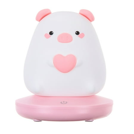 

Bedroom Night Light for Children Cute Animal Led Silicone Lamp Touch Sensor Dimmable Kid Holiday Gift Pig