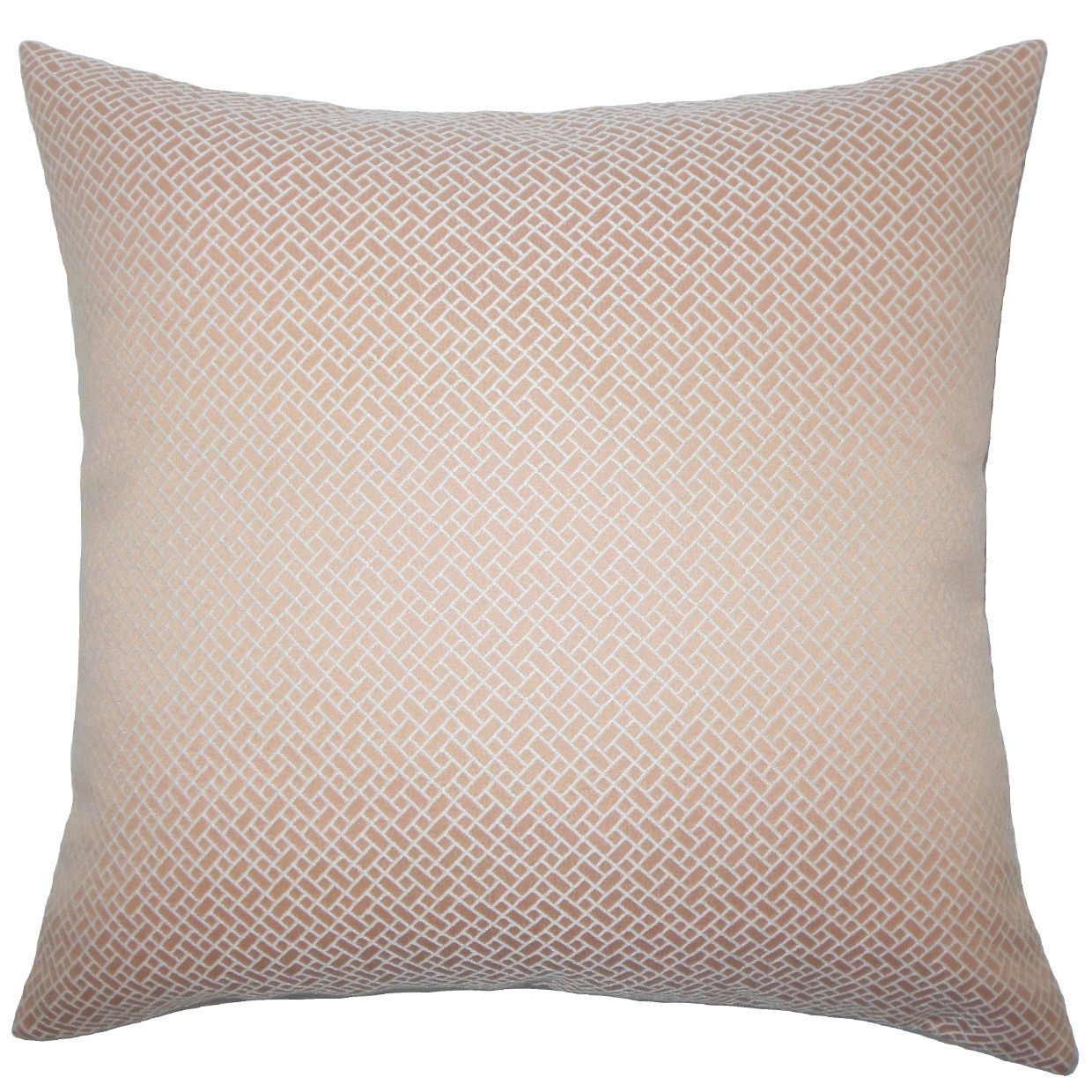 The Pillow Collection Pertessa Geometric Euro Sham Blush