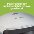 thumbnail image 3 of Hamilton Beach Electric Indoor Grill, 6-Serving, Large 90 sq. in. Nonstick Easy Clean Plates, Floating Hinge for Thicker Foods, 1200 Watts, 6.38"D x, 3 of 8