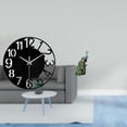 thumbnail image 2 of Reloj de pared acrílico con forma de . Escultura silenciosa, fácil de leer, sencilla y redonda. Elegante adorno animal para hotel, oficina, h, 2 of 8