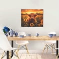 thumbnail image 5 of Lsque Vintage Sunflower Cow B Print Wall Art – Decorative Picture for Living Room, Bedroom, and Office (Horizontal), 5 of 6