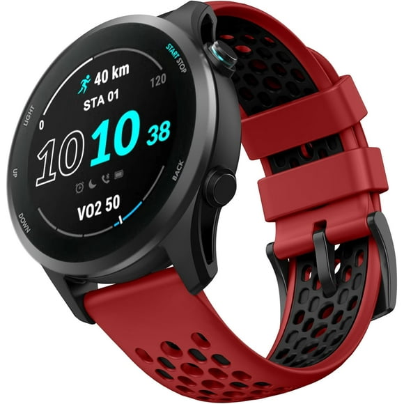 shiyou-Compatible with Garmin Vivoactive 4 Watch Band, 22mm Width Soft Silicone Strap for Vivoactive 4, Venu 2, Forerunner 255, Forerunner 265 Smartwatch