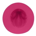 thumbnail image 5 of AirLoni Panama Hats For Women UPF 50+ Sun Wide Brim Packable Foldable Lightweight Breathable Bucket Hat Summer Sun Hats For Outdoor Travel Gardening Solid Color Hot Pink,One Size, 5 of 5