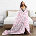 thumbnail image 5 of Pink Cow Print Throws and Blankets for Girls, Women and Kids - 50"x60", 5 of 6