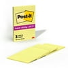 Post-it Super Sticky Notes, Lined, 4 in x 6 in, Canary Yellow, 4 Pads