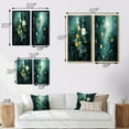 thumbnail image 4 of Designart "Tranquil Serenity Abstract in Turquoise and Gold I" Abstract Painting Framed Wall Art Set Of 2 - Modern Gold Gallery Wall Frame Set For Home Decor, 4 of 6