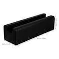 thumbnail image 2 of WEAVILUX Wooden Floor Mirror Holder with Smooth Polished Black Base for Safe Use, 2 of 8