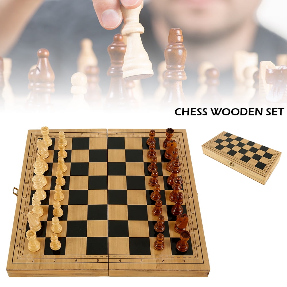 Mini Pastime Game Wood Bouncing Chess Slingshot Hockey Tabletop Board Games UK 
