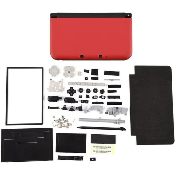 ZOUSSIQI Full Housing Case, Cover Shell Repair Parts Complete Fix Replacement Kit for 3DS XL(red) CA919-36156