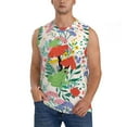 thumbnail image 2 of Goofa Mushroom and Frogs Printed Men's Sleeveless T-Shirt - Athletic Gym Workout Tank Top for Men - Moisture-Wicking, UPF 30+ Quick-Dry Muscle Tee-XX-Large, 2 of 8