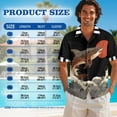 thumbnail image 5 of Psesaysky Japanese Style Bass Fish Print Womens Sleeveless Flared Tunic Sundress Pockets&Mens Short Sleeve Buttons Shirts Matching Couples Outfit for Wedding Travel Beach, 5 of 7