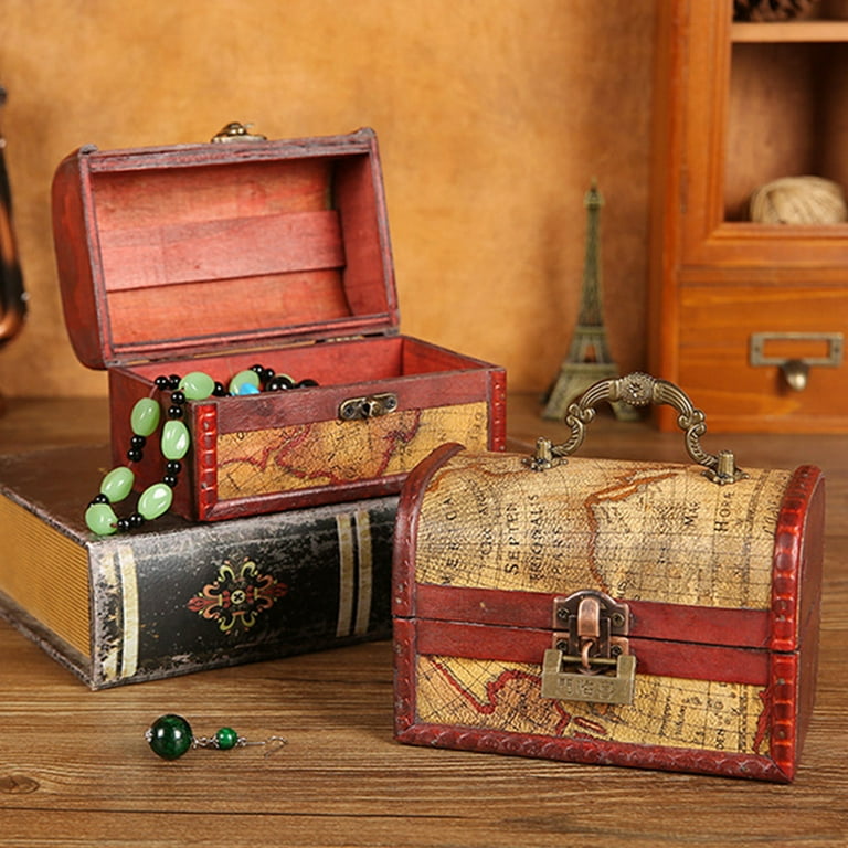 Small wooden sale chest with lock