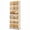 Creme-Extra Large-6Tiers, variant on 426 Quarts 6-Tier Extra Large Stackable Storage Bins with Doors and Lids, 73" Tall Plastic Storage Cabinet, Tool-Free Assembly Stackable Closet Organizer for Home Office, Pantry, Wheels